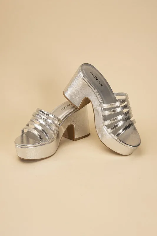 Platform Mule Heel Slides