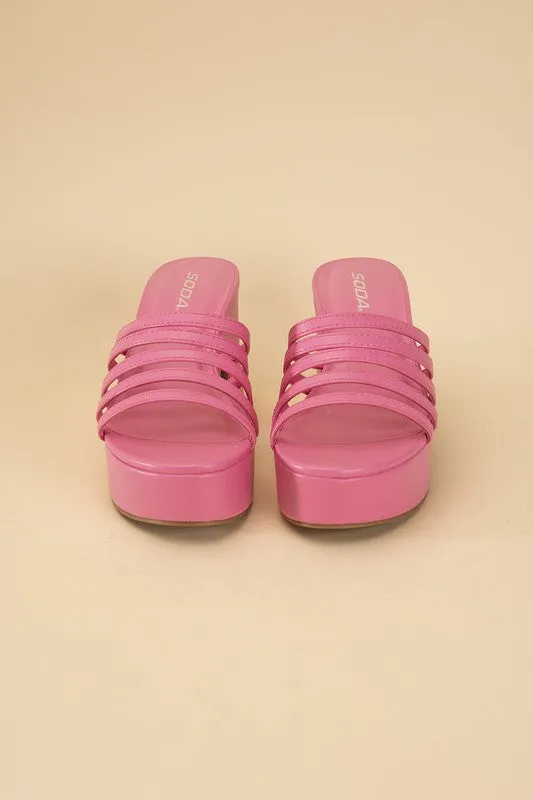 Platform Mule Heel Slides