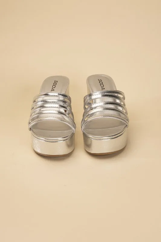 Platform Mule Heel Slides