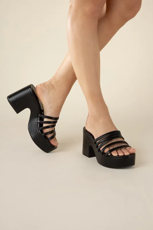 Platform Mule Heel Slides