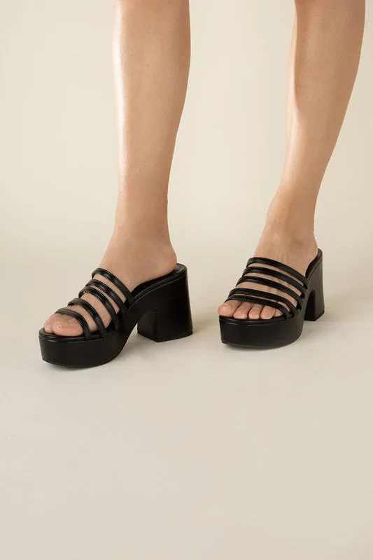 Platform Mule Heel Slides