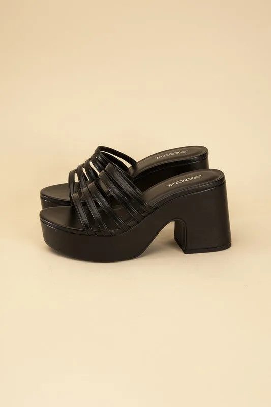 Platform Mule Heel Slides