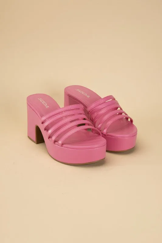 Platform Mule Heel Slides