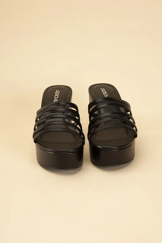 Platform Mule Heel Slides