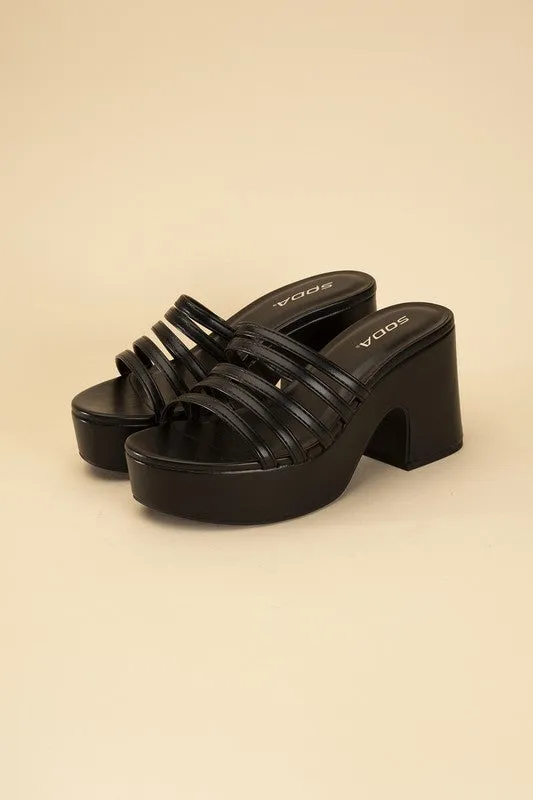 Platform Mule Heel Slides