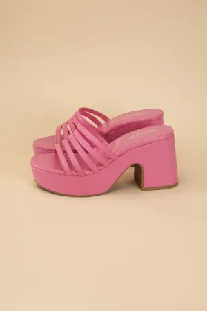 Platform Mule Heel Slides