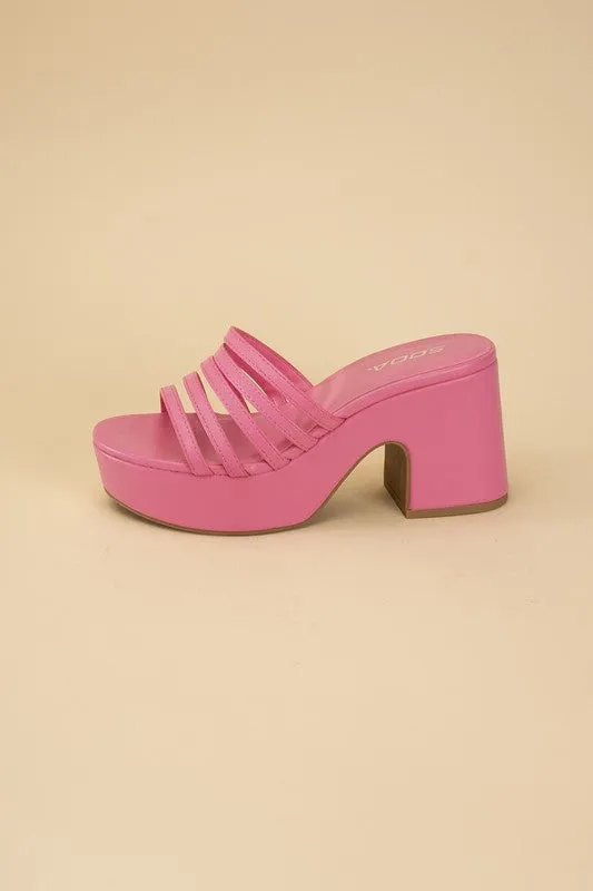 Platform Mule Heel Slides