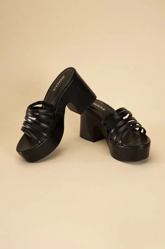 Platform Mule Heel Slides