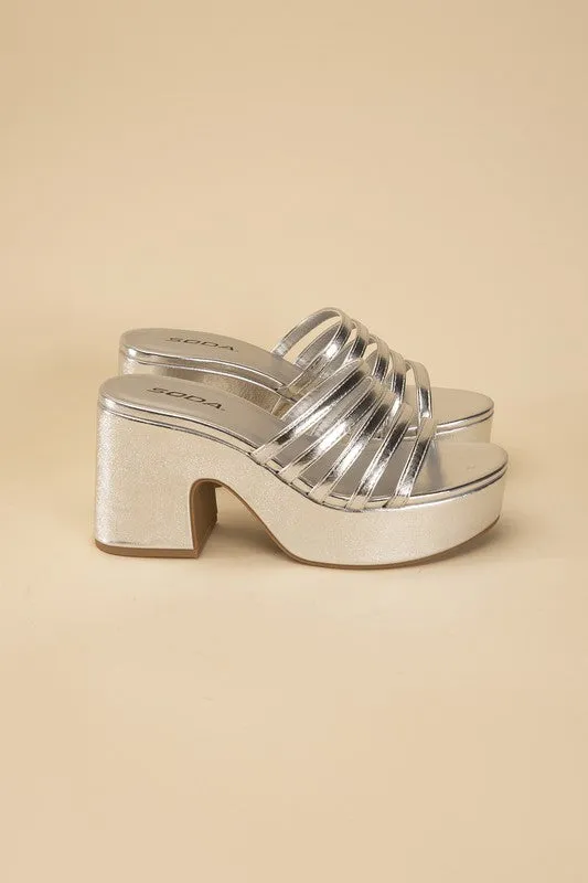 Platform Mule Heel Slides