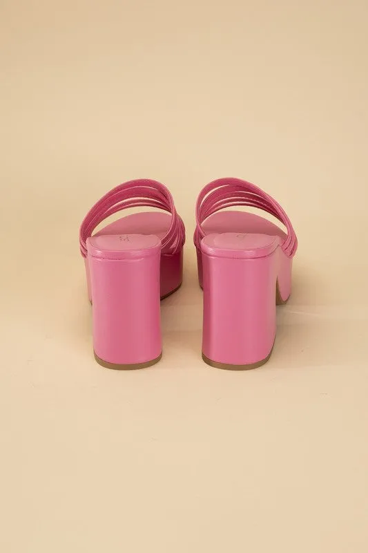 Platform Mule Heel Slides