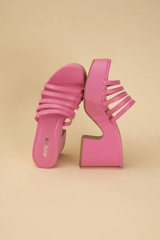 Platform Mule Heel Slides