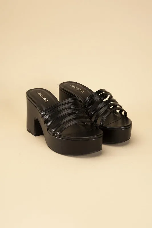 Platform Mule Heel Slides