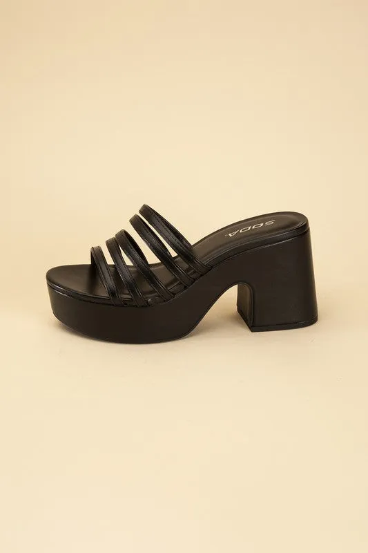 Platform Mule Heel Slides