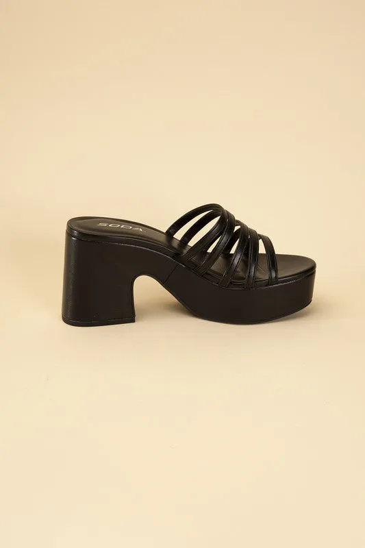 Platform Mule Heel Slides