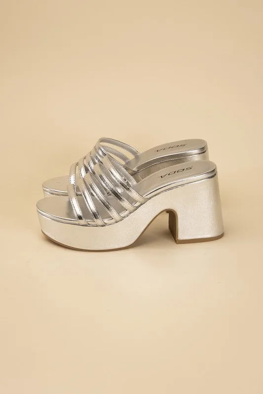 Platform Mule Heel Slides