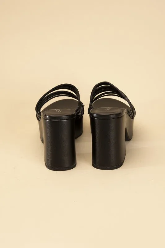 Platform Mule Heel Slides