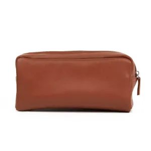 Portable Brown Cosmetic Bag Waterproof