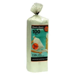 Rack Sack Refill Bags (Roll Style) 5 Gallon - 100 Count