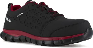 Reebok Men's Rb4050 Sublite Cushion Safety Athletic Work Composite Toe Shoe Black and Orange