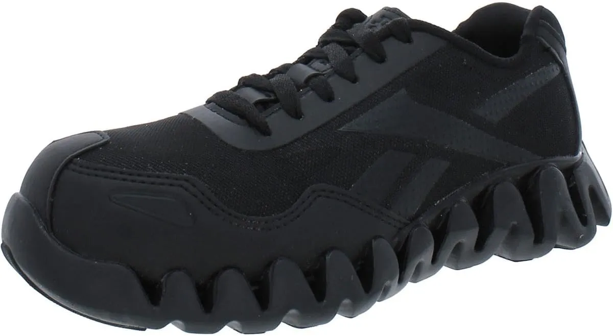 Reebok Work Women's RB319 Zig Pulse Work Construction Shoe Black Safety, 8.5