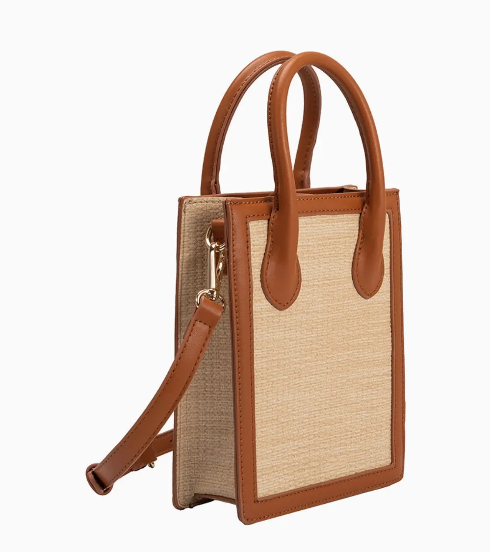 Roberta Straw Small Tote Bag