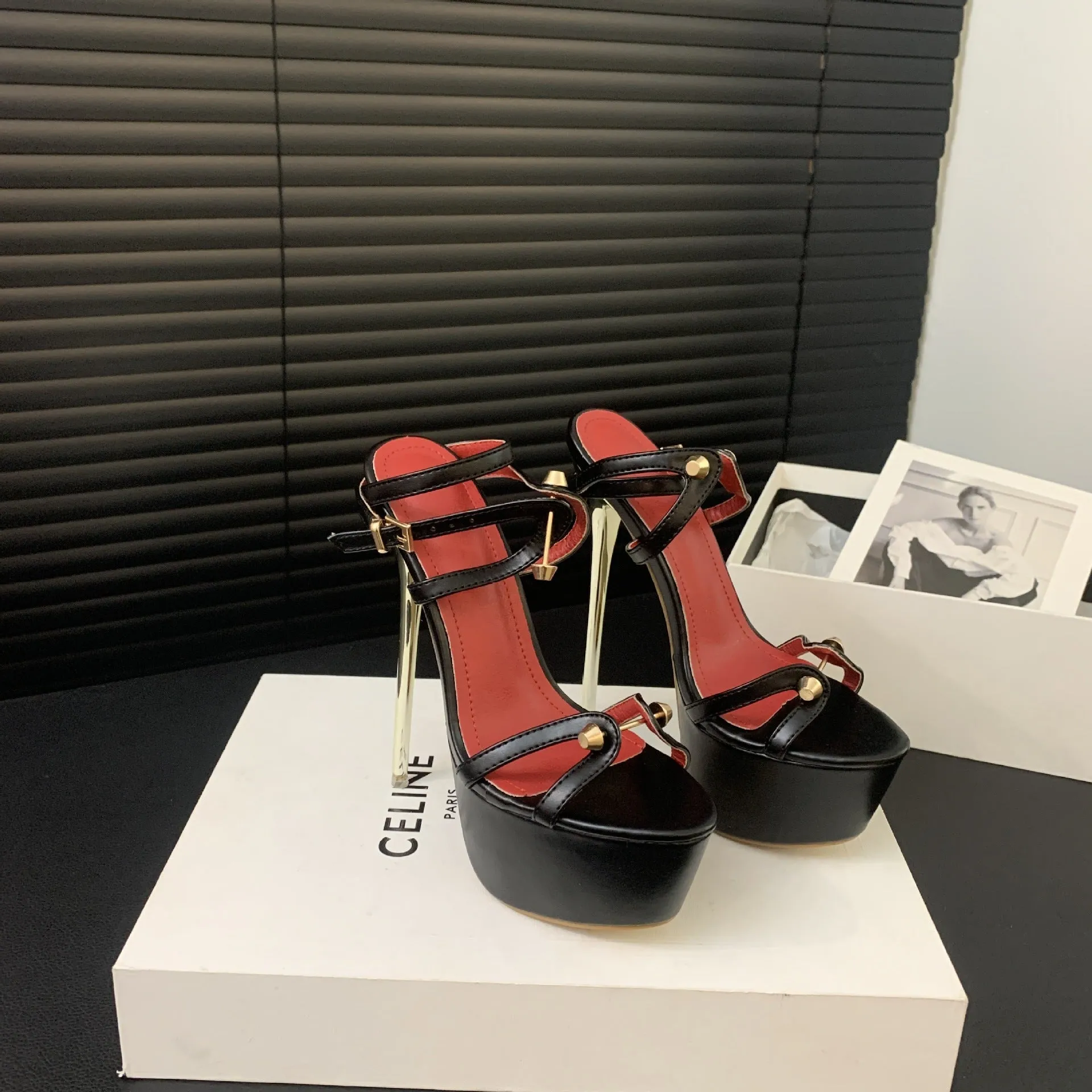 Roman Style Women's Strappy High Heel Sandals