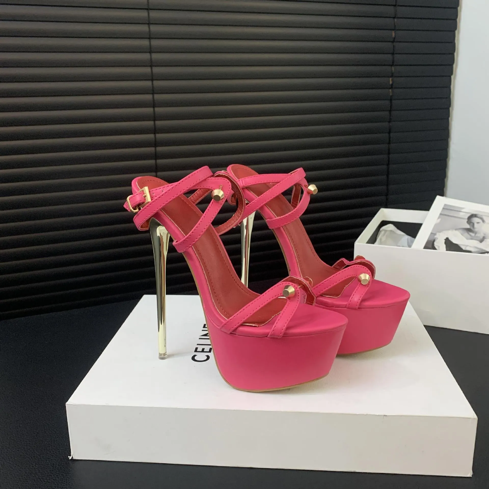 Roman Style Women's Strappy High Heel Sandals
