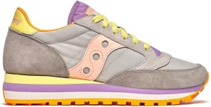 Saucony Women's Jazz Triple Sneaker, Grey/Peach, 6.5
