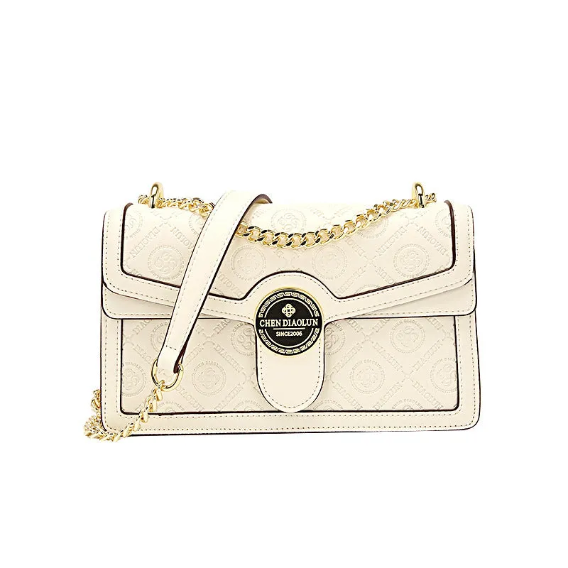 SEALBEER Light luxury women's bag new chain underarm shoulder bag high-end leather retro Bacchus bag fashionable versatile messenger bag