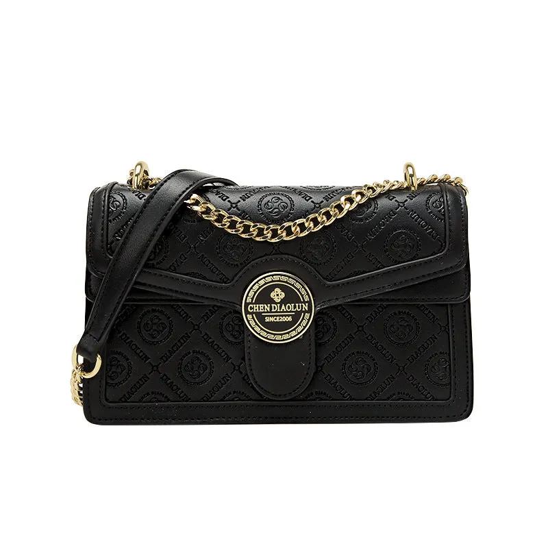 SEALBEER Light luxury women's bag new chain underarm shoulder bag high-end leather retro Bacchus bag fashionable versatile messenger bag