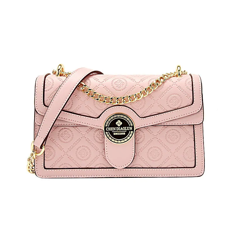 SEALBEER Light luxury women's bag new chain underarm shoulder bag high-end leather retro Bacchus bag fashionable versatile messenger bag