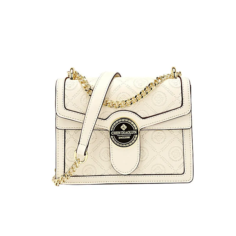 SEALBEER Light luxury women's bag new chain underarm shoulder bag high-end leather retro Bacchus bag fashionable versatile messenger bag