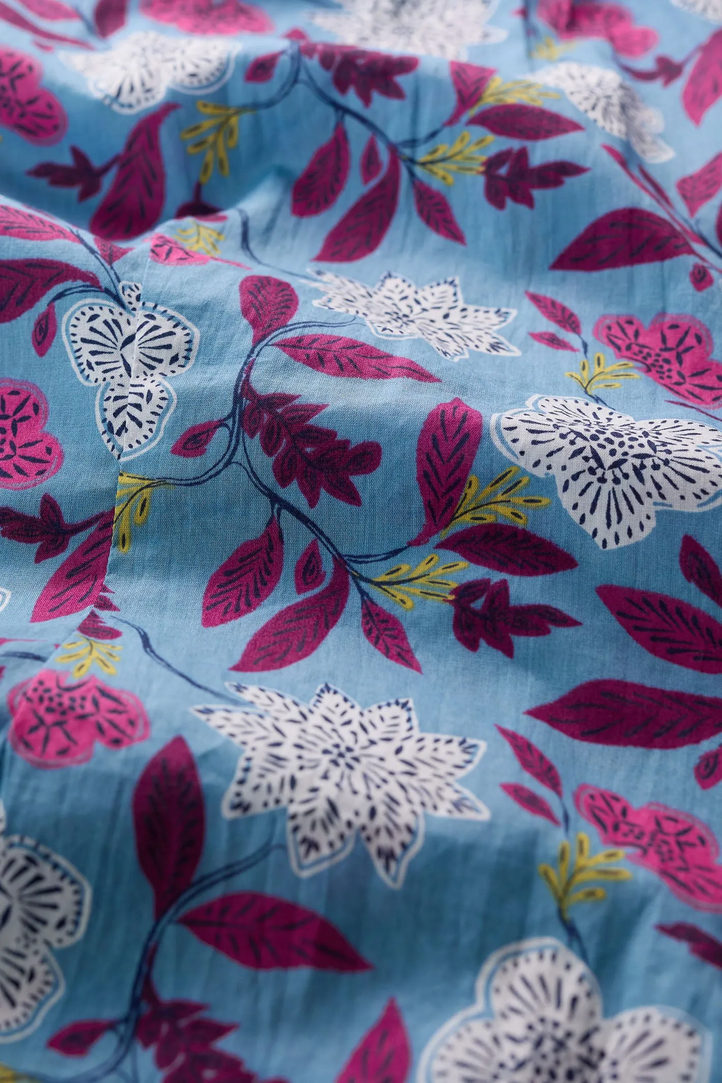 Seasalt Rushmaker Blue Stone Flower Saltwater Print Shirt