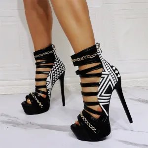 Sensational Roman Water Tables Sky-High Celebrations in High Heel Sandals