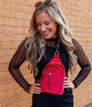 Skyler Velvet Sling Bag