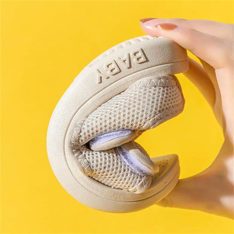 Solid Color Velcro Design Sandals
