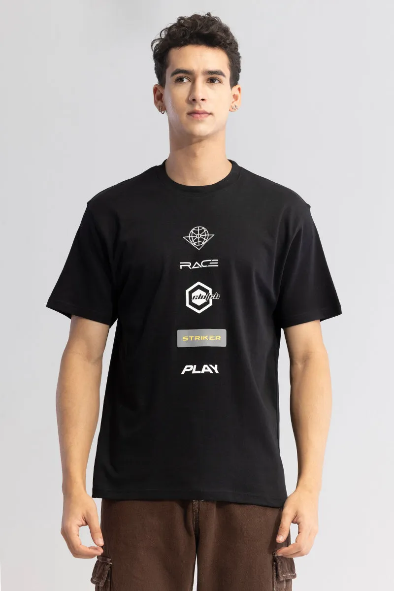 Striker Play Black T-Shirt