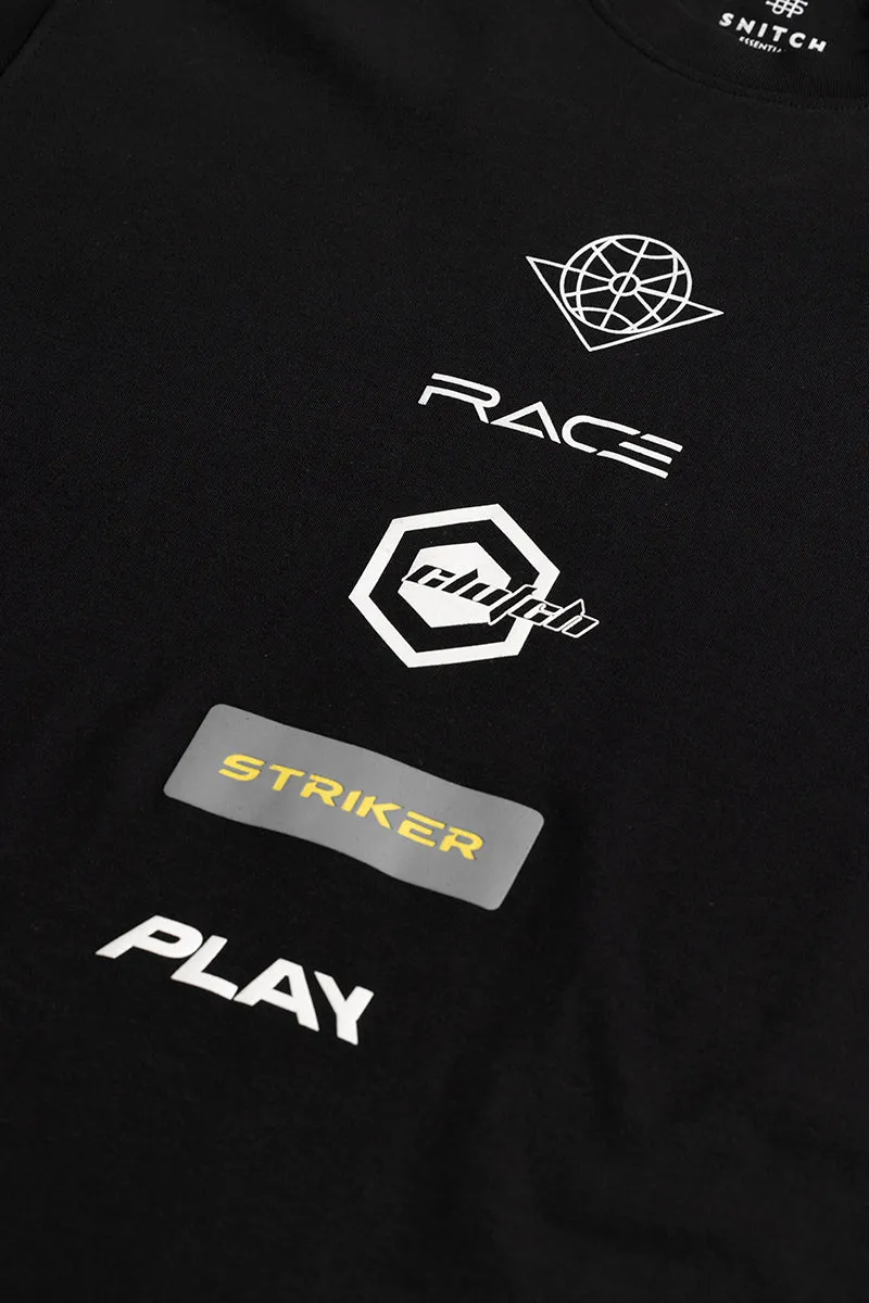 Striker Play Black T-Shirt