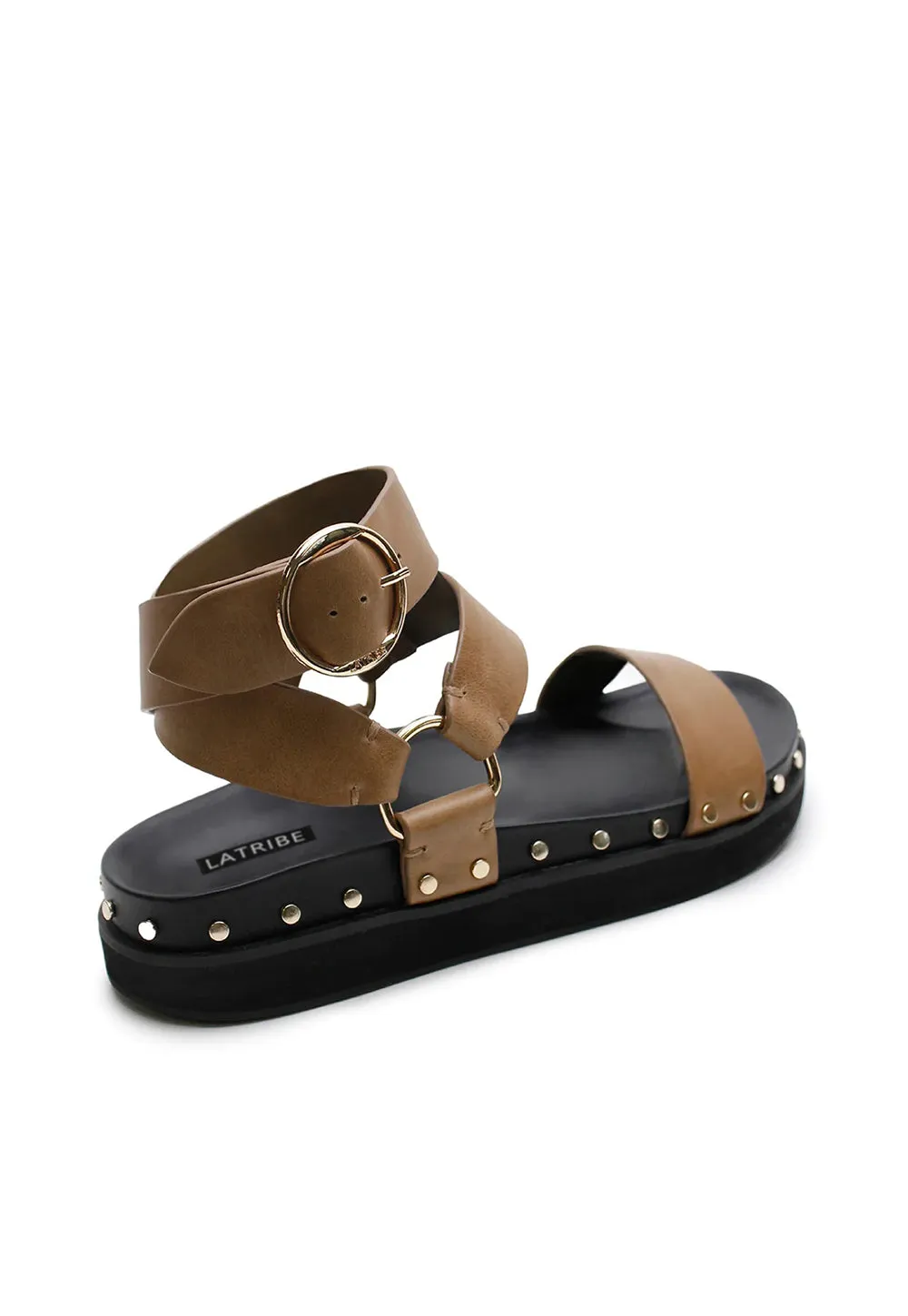 Studded Sandals - Olive