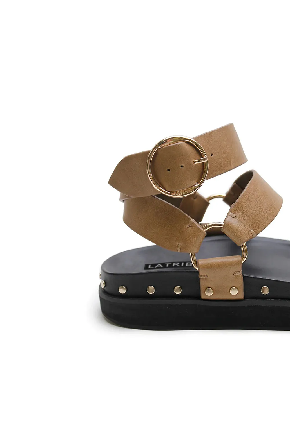 Studded Sandals - Olive