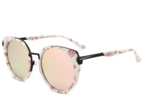 Sunglasses Pink Mirrored Lens