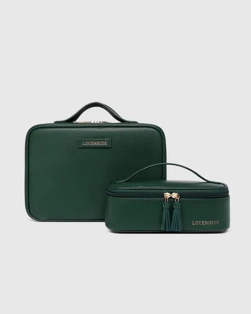 The Georgie Fifi Cosmetic Set Forest Green