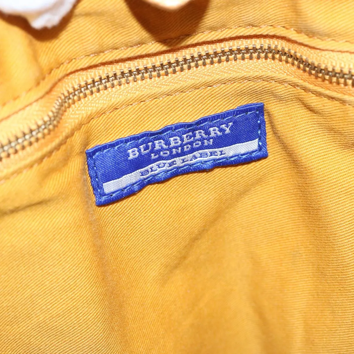 Trendy Inspired Burberry Blue Label Tote Bag Canvas Beige Auth Ti1544
