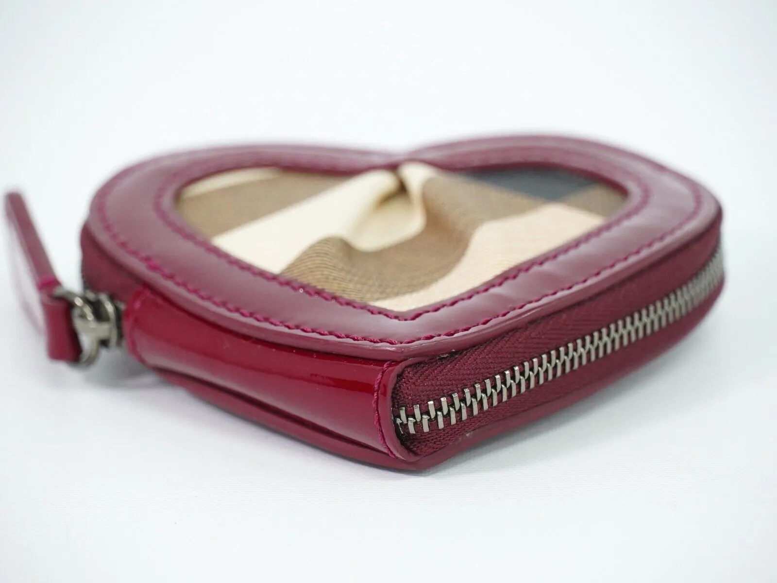 Trendy Inspired Burberry Heart Wallet
