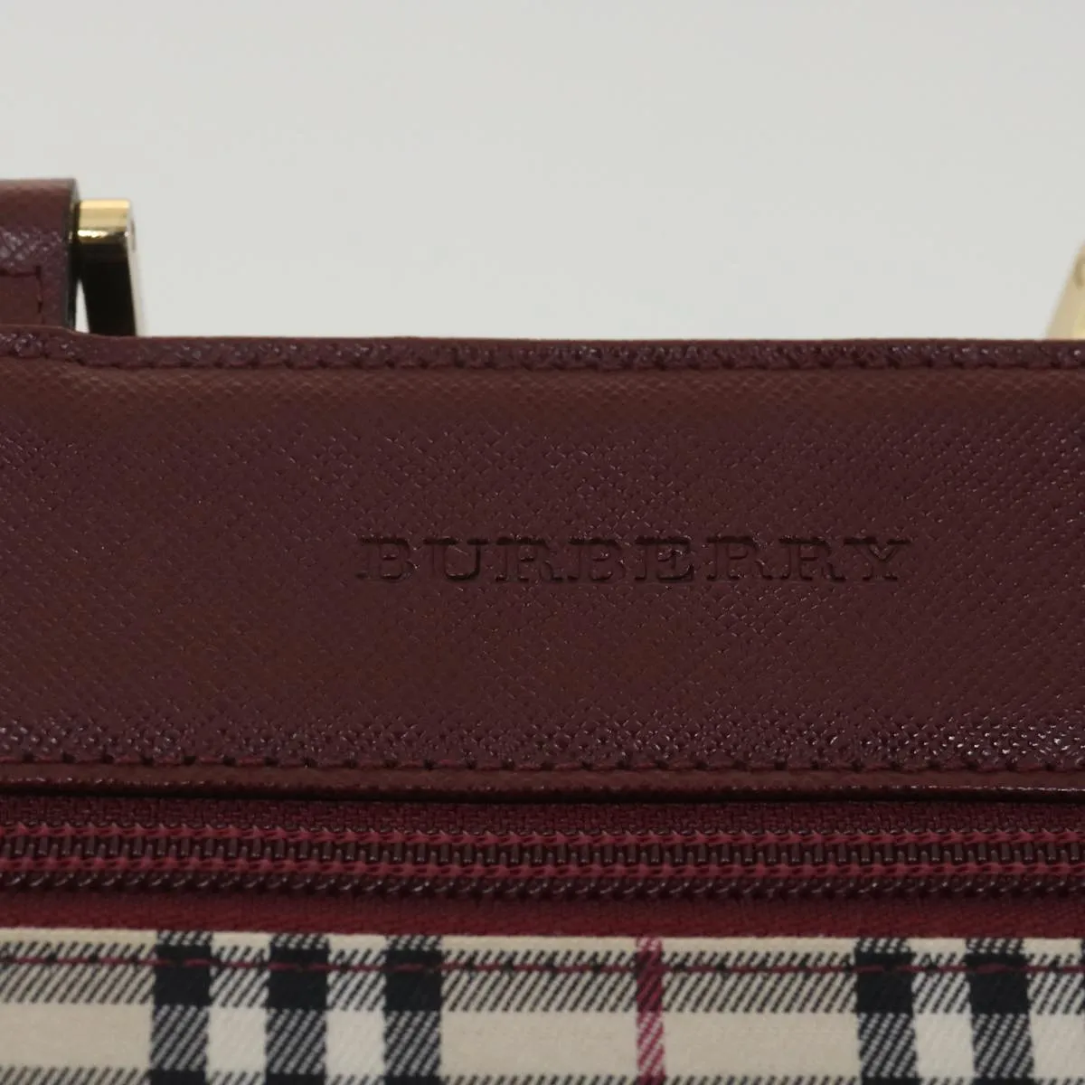 Trendy Inspired Burberry Nova Check Shoulder Bag Canvas Beige Wine Red Black Auth Yk5688