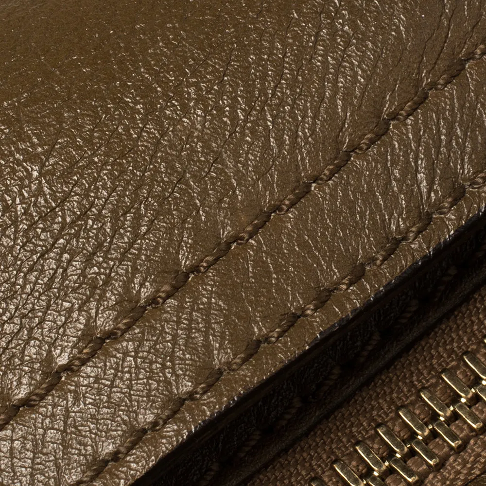 Trendy Inspired Burberry Two Tone Brown Leather Satchel