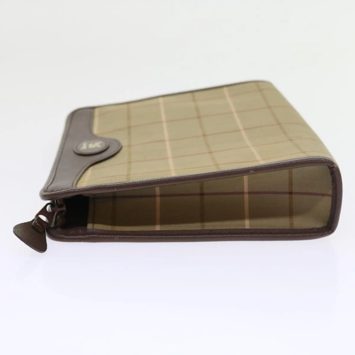 Trendy Inspired Burberryss Nova Check Clutch Bag Canvas 2set Brown Auth Bs8985