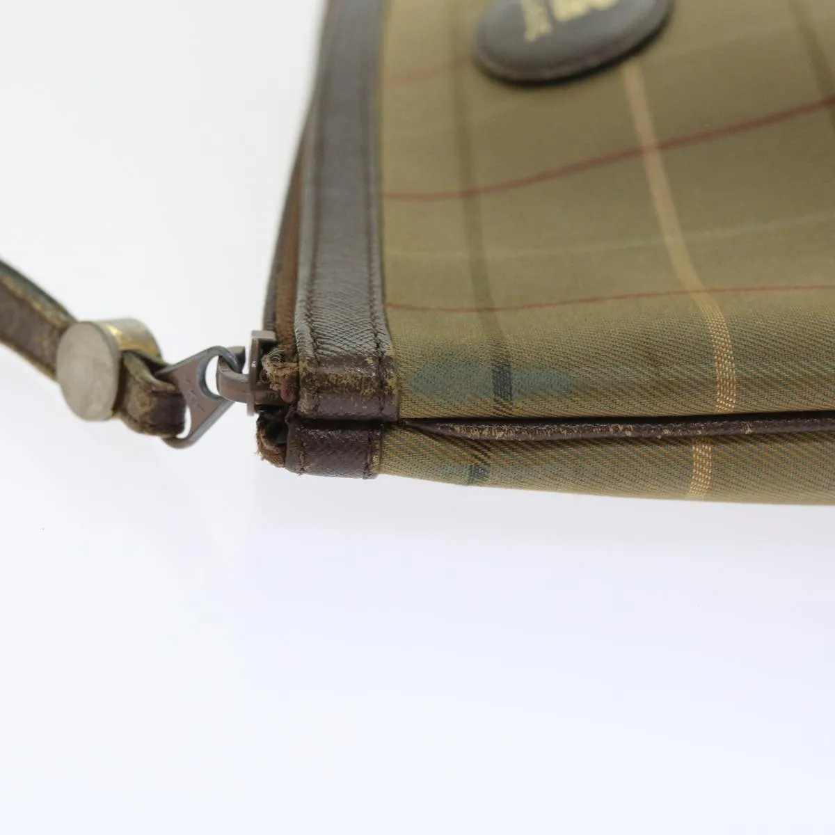 Trendy Inspired Burberryss Nova Check Clutch Bag Canvas 2set Brown Auth Bs8985