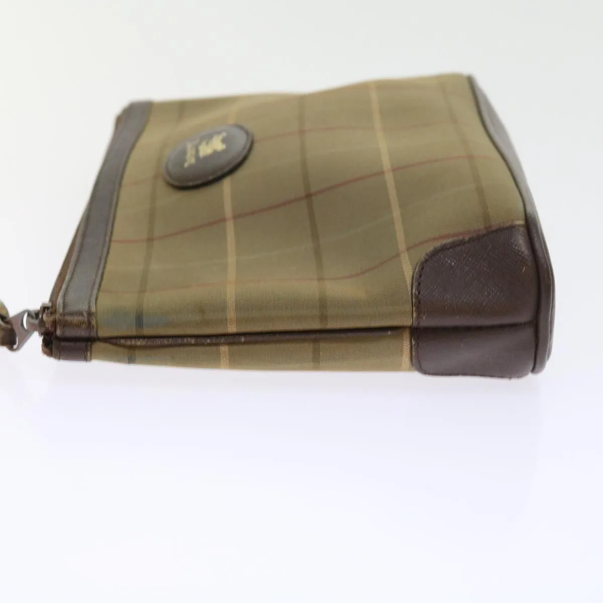 Trendy Inspired Burberryss Nova Check Clutch Bag Canvas 2set Brown Auth Bs8985