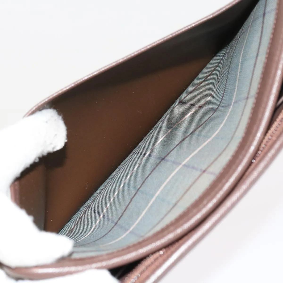 Trendy Inspired Burberryss Nova Check Clutch Bag Canvas 2set Brown Auth Bs8985